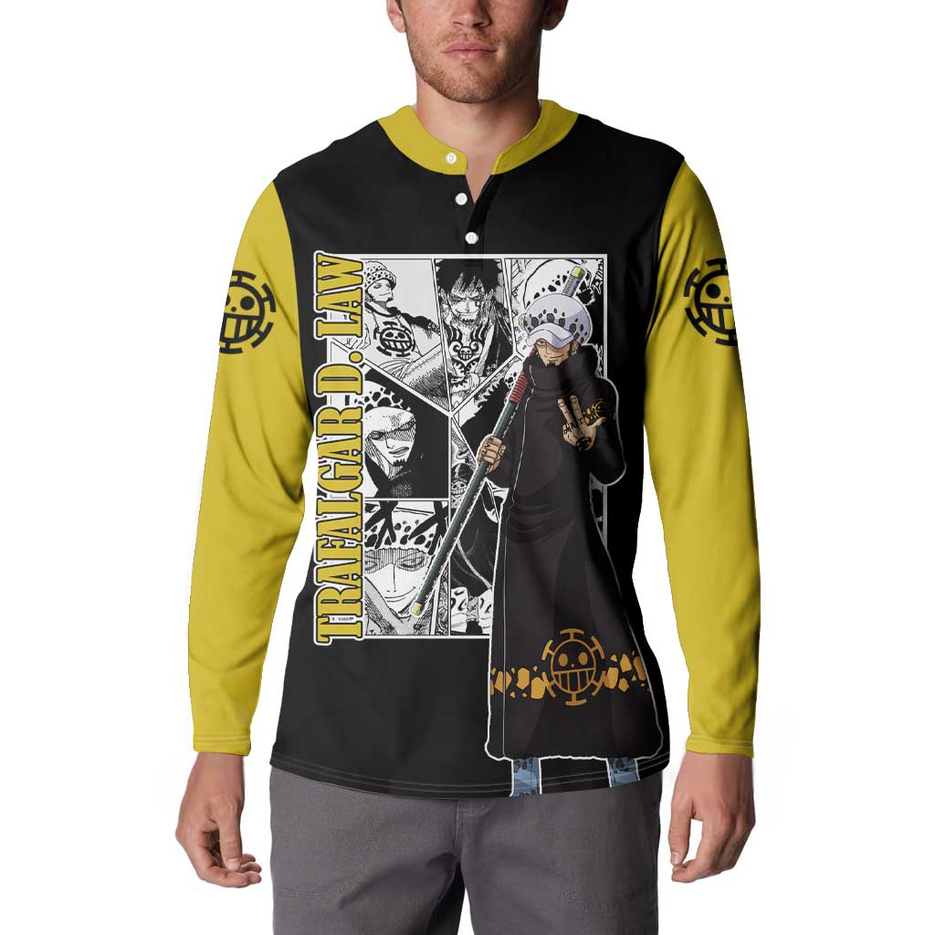 Trafalgar D. Law - One Piece Button Sweatshirt Anime Mix Manga Style