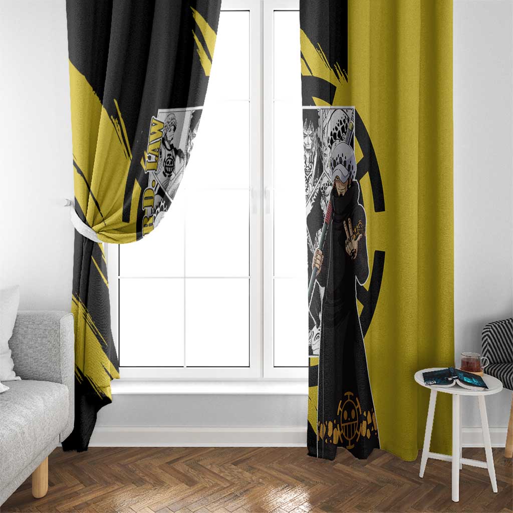Trafalgar D. Law - One Piece Window Curtain Anime Mix Manga Style
