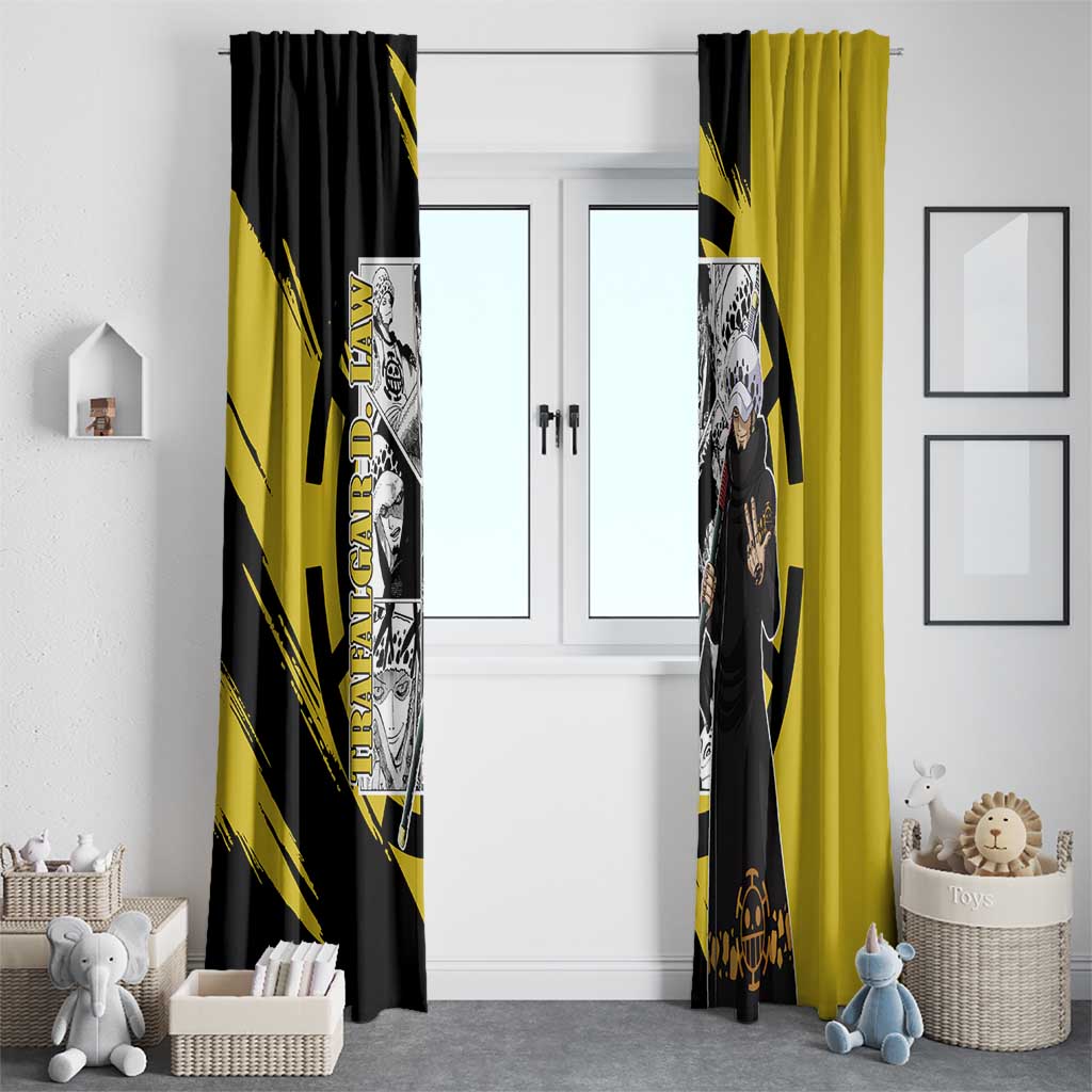 Trafalgar D. Law - One Piece Window Curtain Anime Mix Manga Style