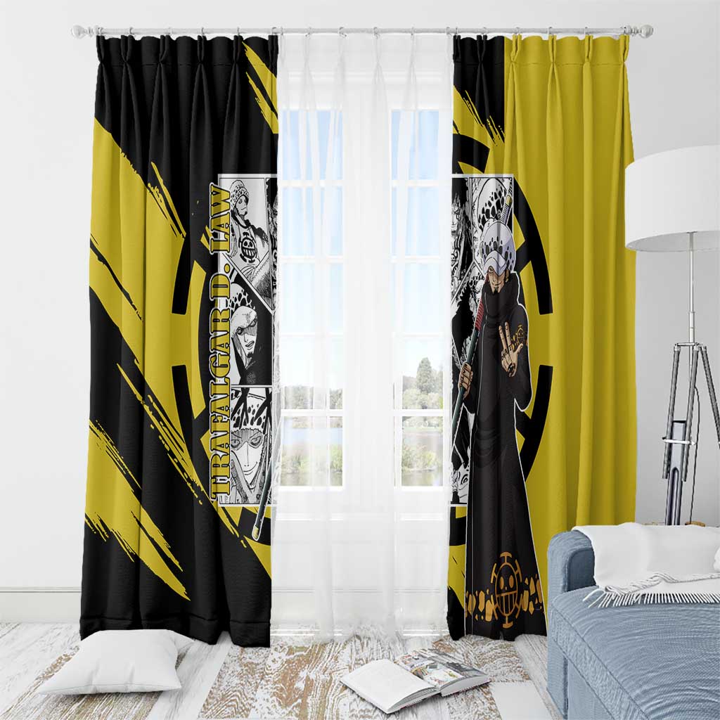 Trafalgar D. Law - One Piece Window Curtain Anime Mix Manga Style