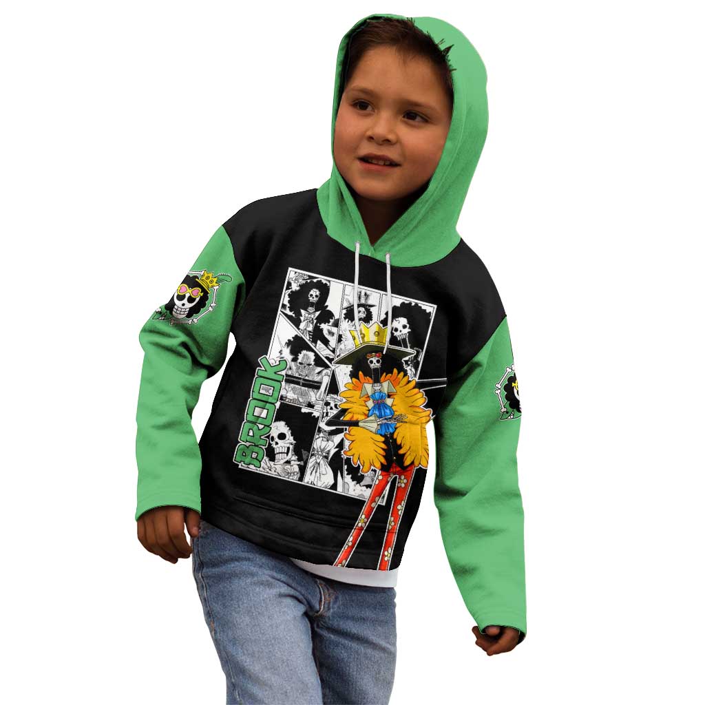Brook - One Piece Kid Hoodie Anime Mix Manga Style