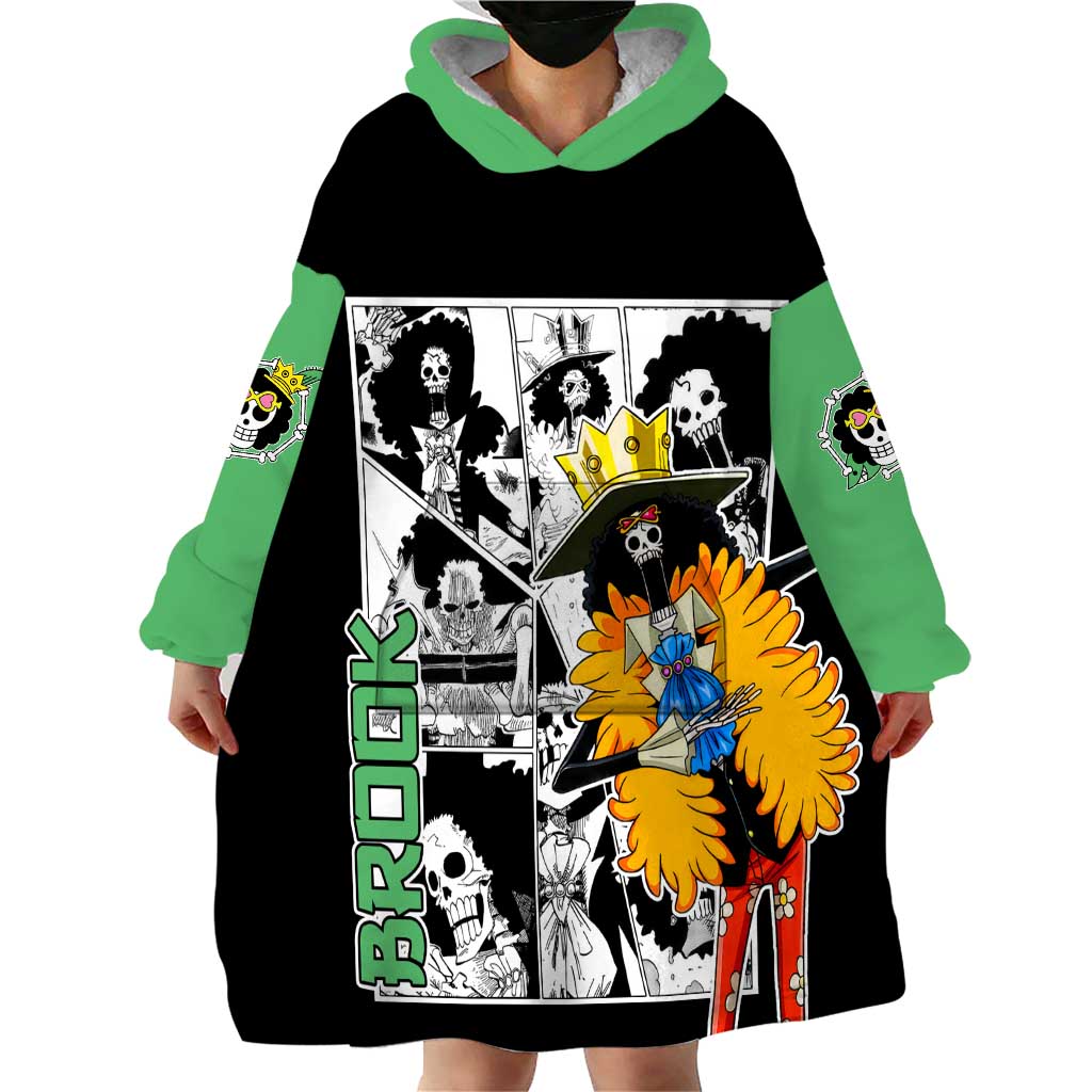 Brook - One Piece Wearable Blanket Hoodie Anime Mix Manga Style