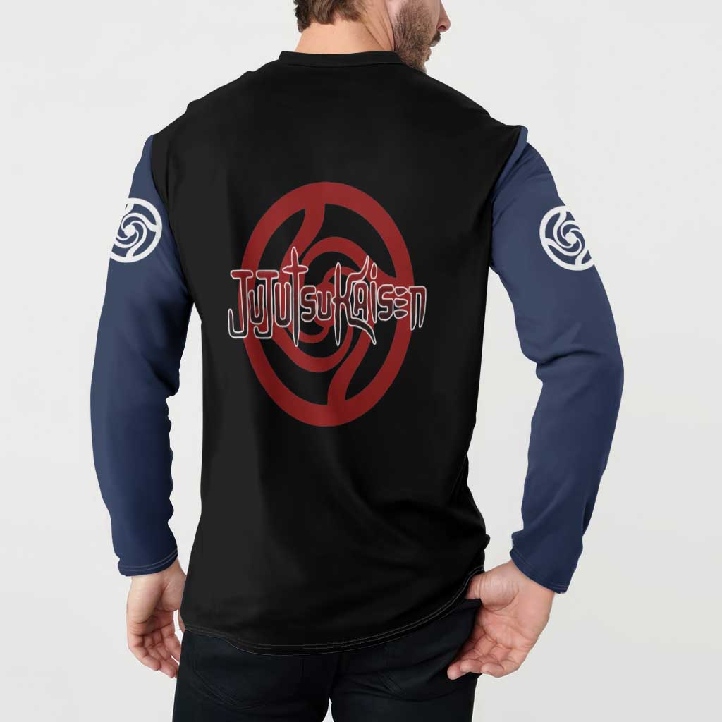Megumi Fushiguro - Jujustu Kaisen Button Sweatshirt Anime Mix Manga Style
