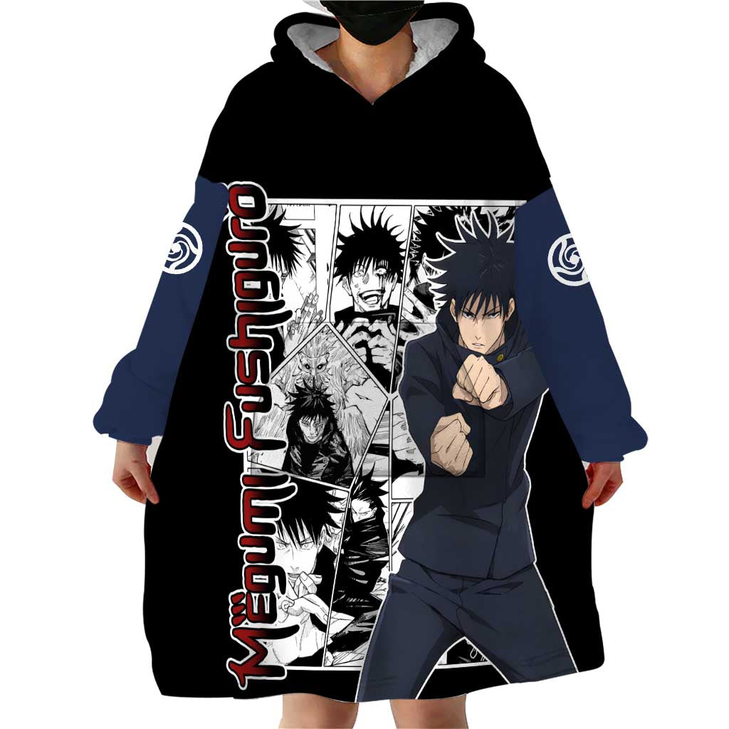 Megumi Fushiguro - Jujustu Kaisen Wearable Blanket Hoodie Anime Mix Manga Style