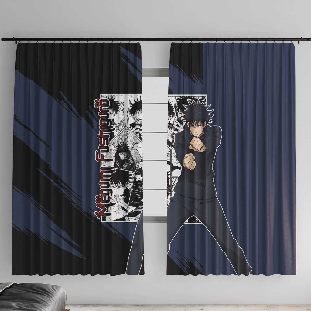 Megumi Fushiguro - Jujustu Kaisen Window Curtain Anime Mix Manga Style