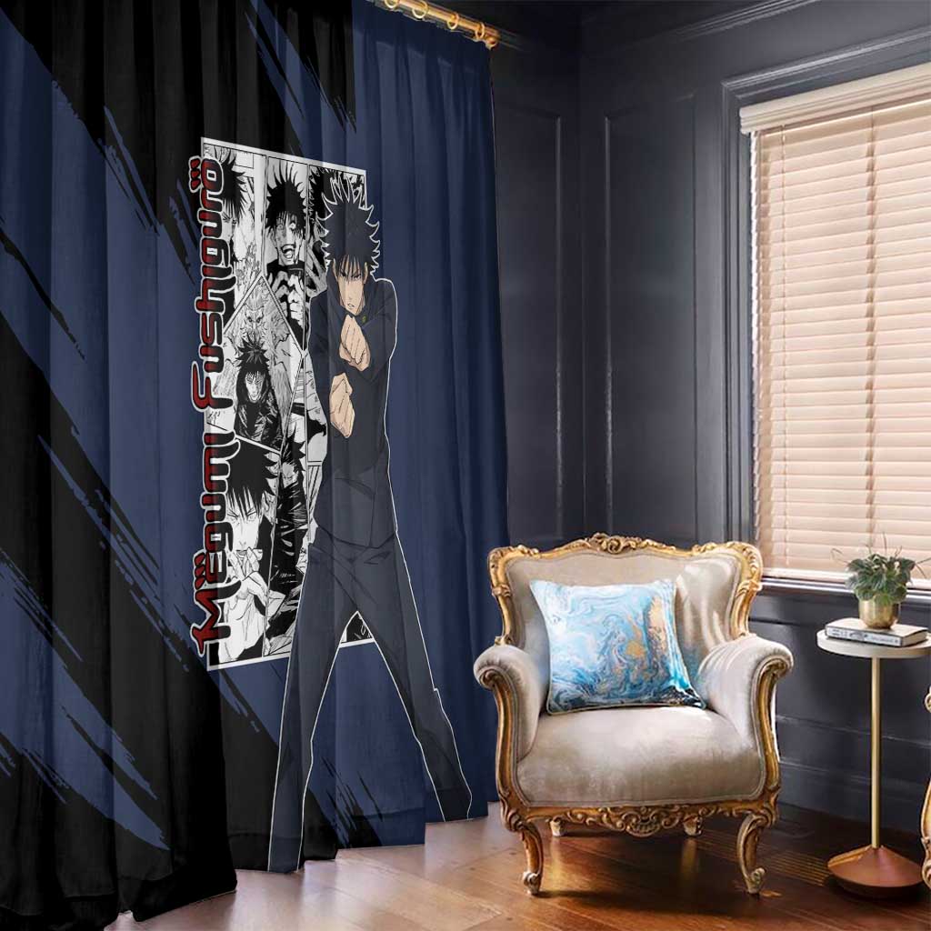 Megumi Fushiguro - Jujustu Kaisen Window Curtain Anime Mix Manga Style