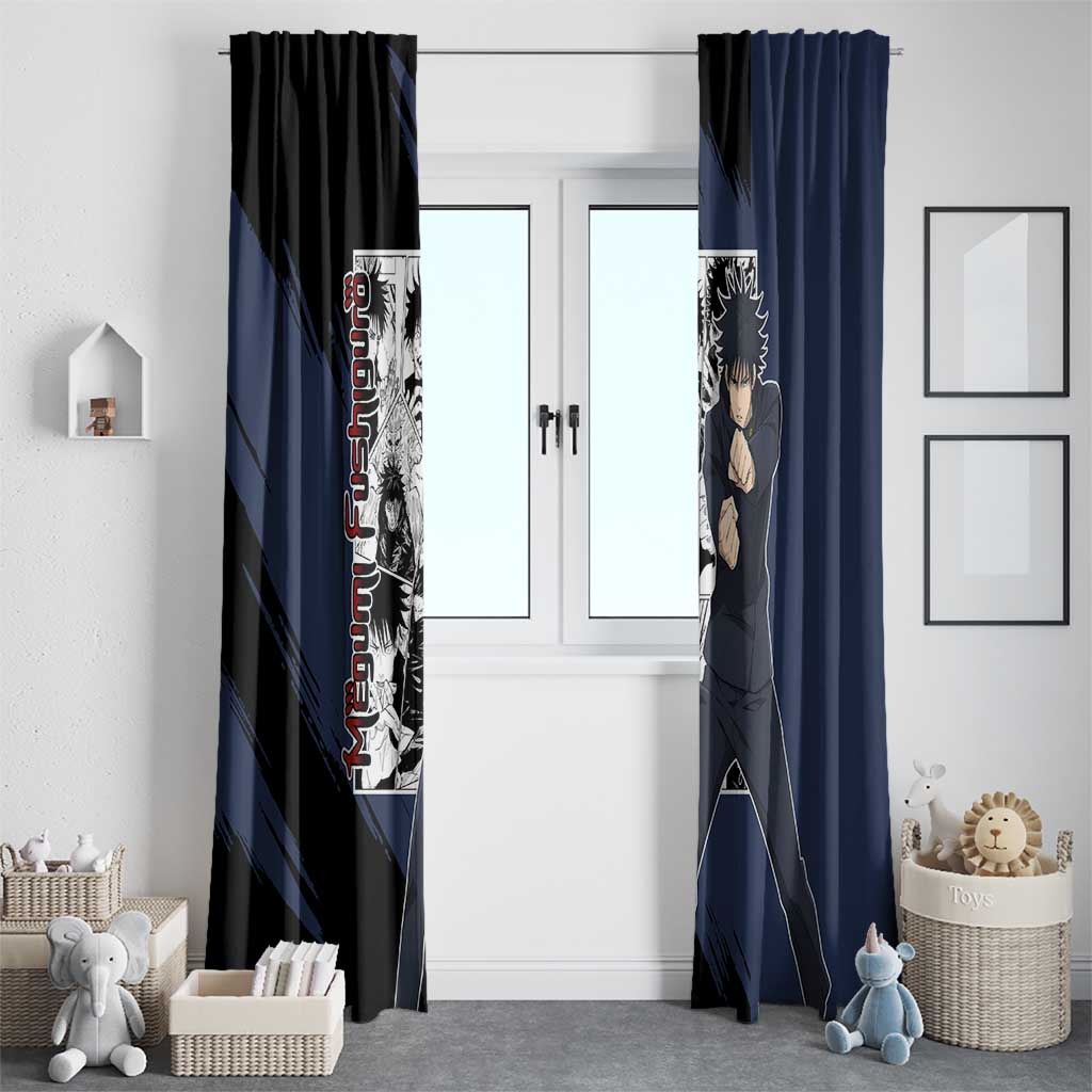 Megumi Fushiguro - Jujustu Kaisen Window Curtain Anime Mix Manga Style