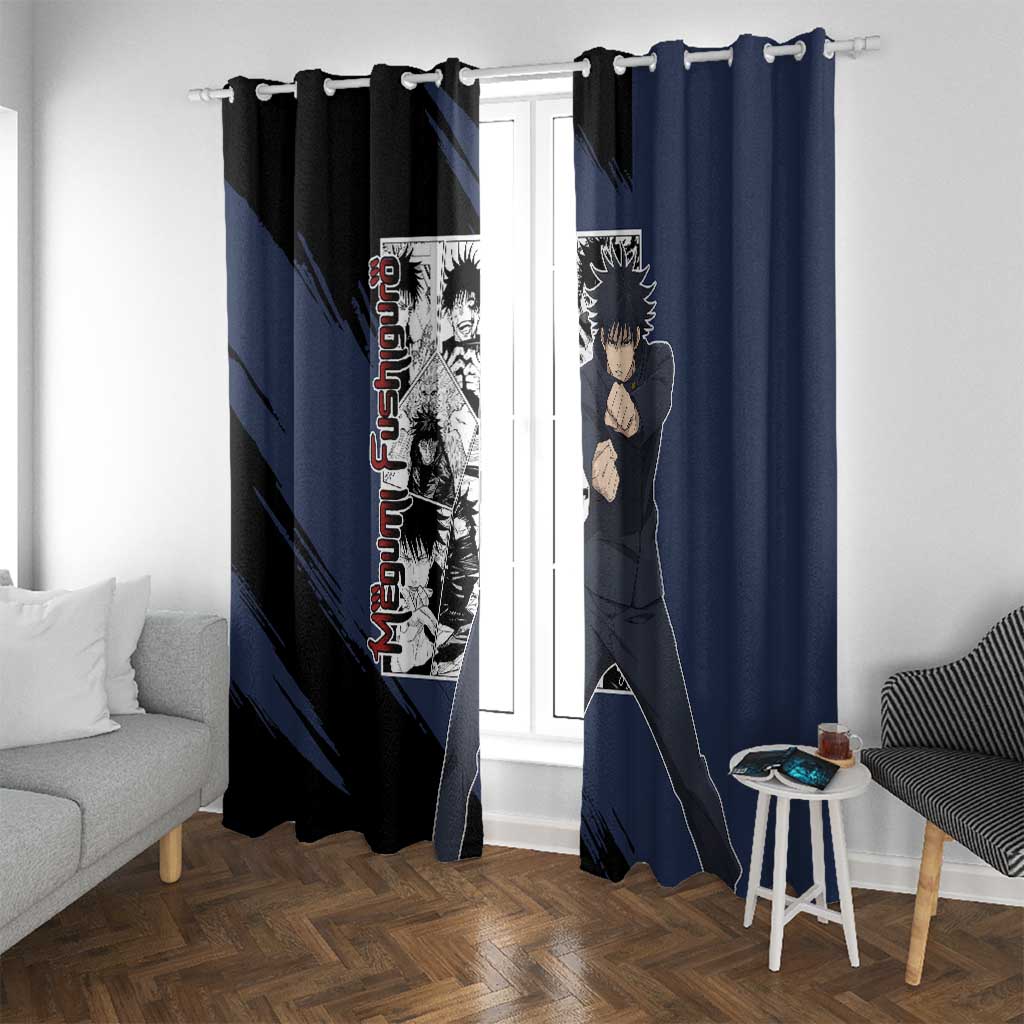 Megumi Fushiguro - Jujustu Kaisen Window Curtain Anime Mix Manga Style