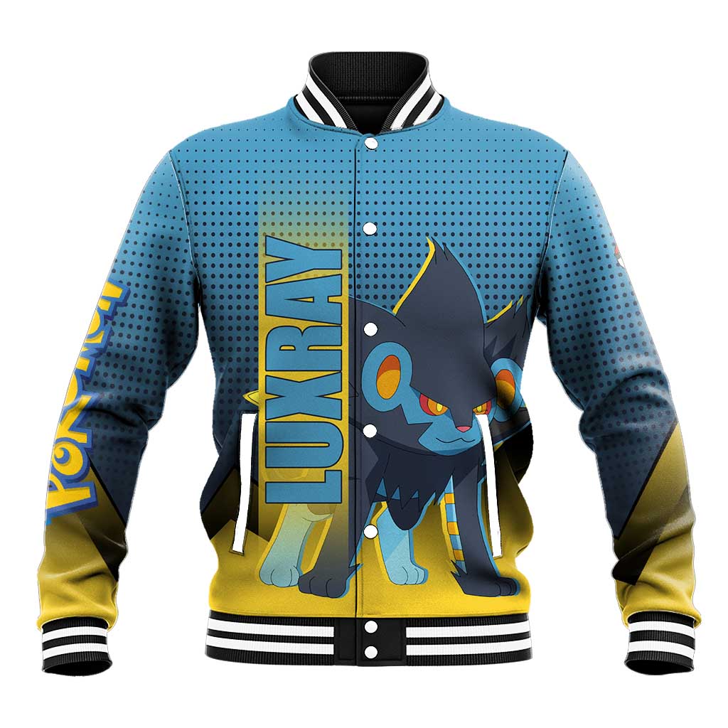 Luxray from Poké Baseball Jacket with Electric Type Power and Dynamic Pose Design - The Mazicc