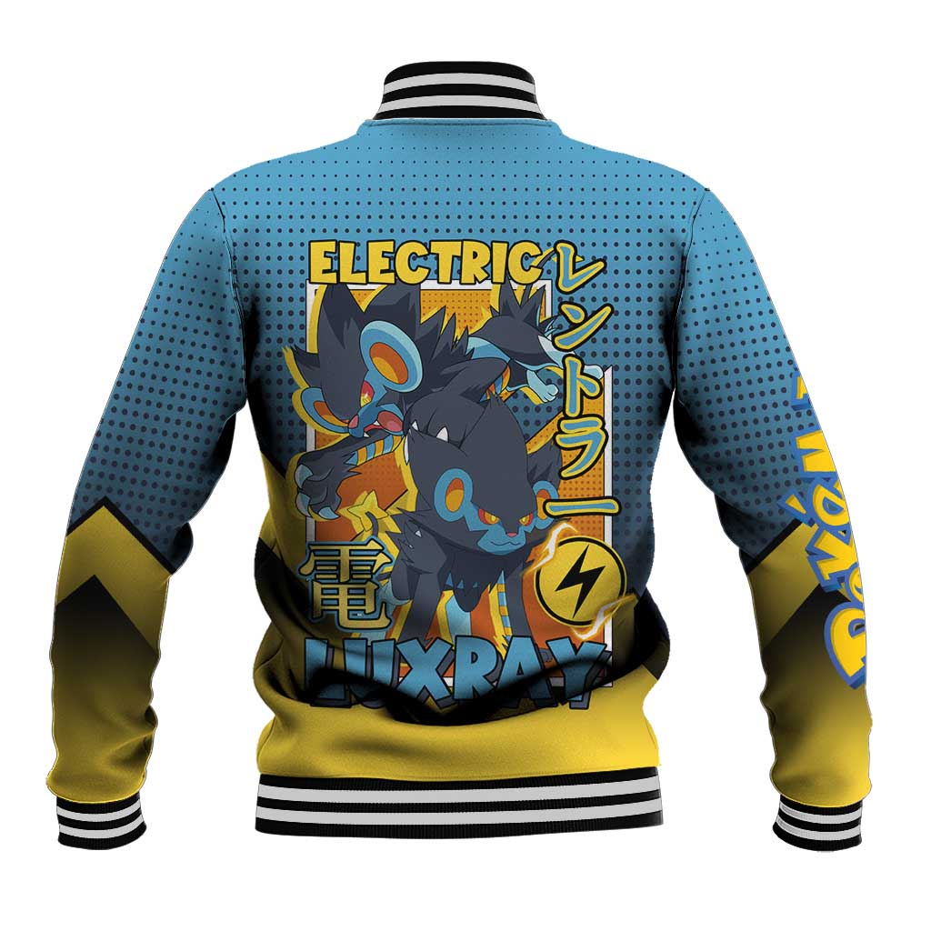 Luxray from Poké Baseball Jacket with Electric Type Power and Dynamic Pose Design - The Mazicc