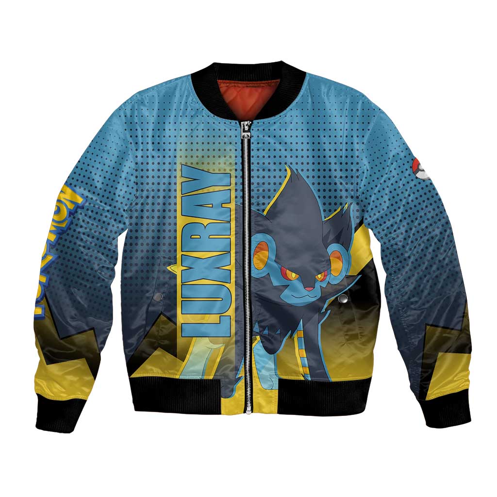 Luxray from Poké Bomber Jacket with Electric Type Power and Dynamic Pose Design - The Mazicc