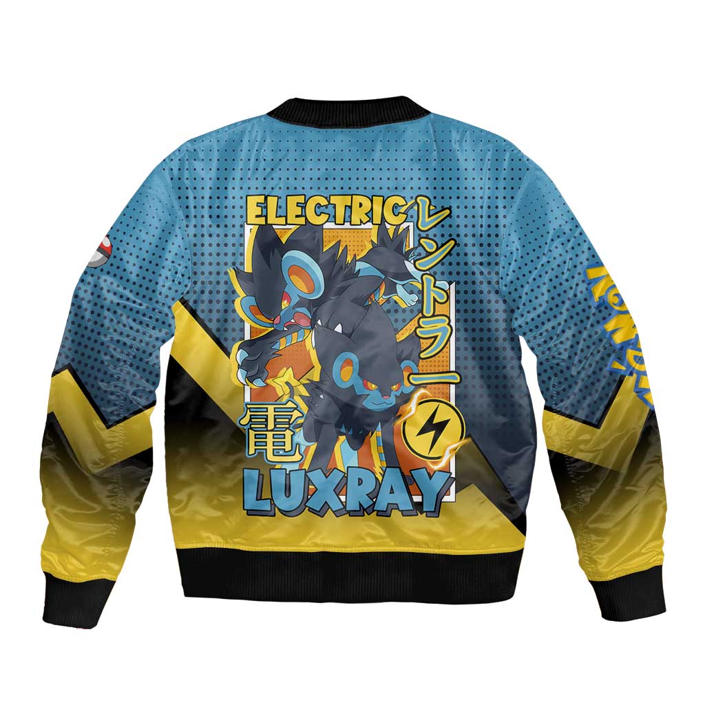 Luxray from Poké Bomber Jacket with Electric Type Power and Dynamic Pose Design - The Mazicc