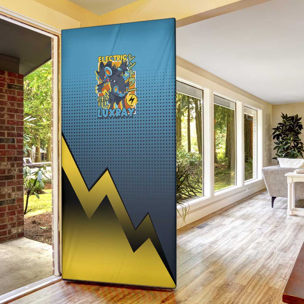 Luxray from Poké Door Cover with Electric Type Power and Dynamic Pose Design - The Mazicc