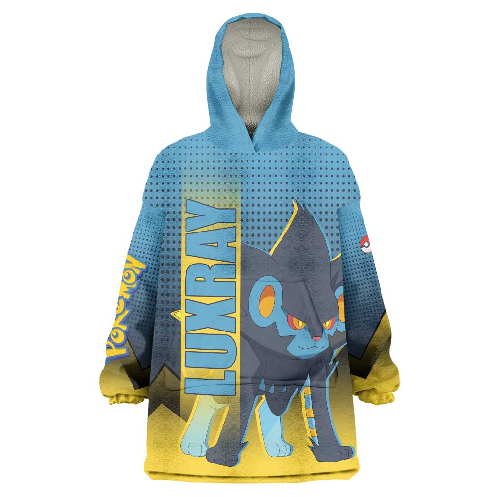 Luxray from Poké Wearable Blanket Hoodie with Electric Type Power and Dynamic Pose Design - The Mazicc