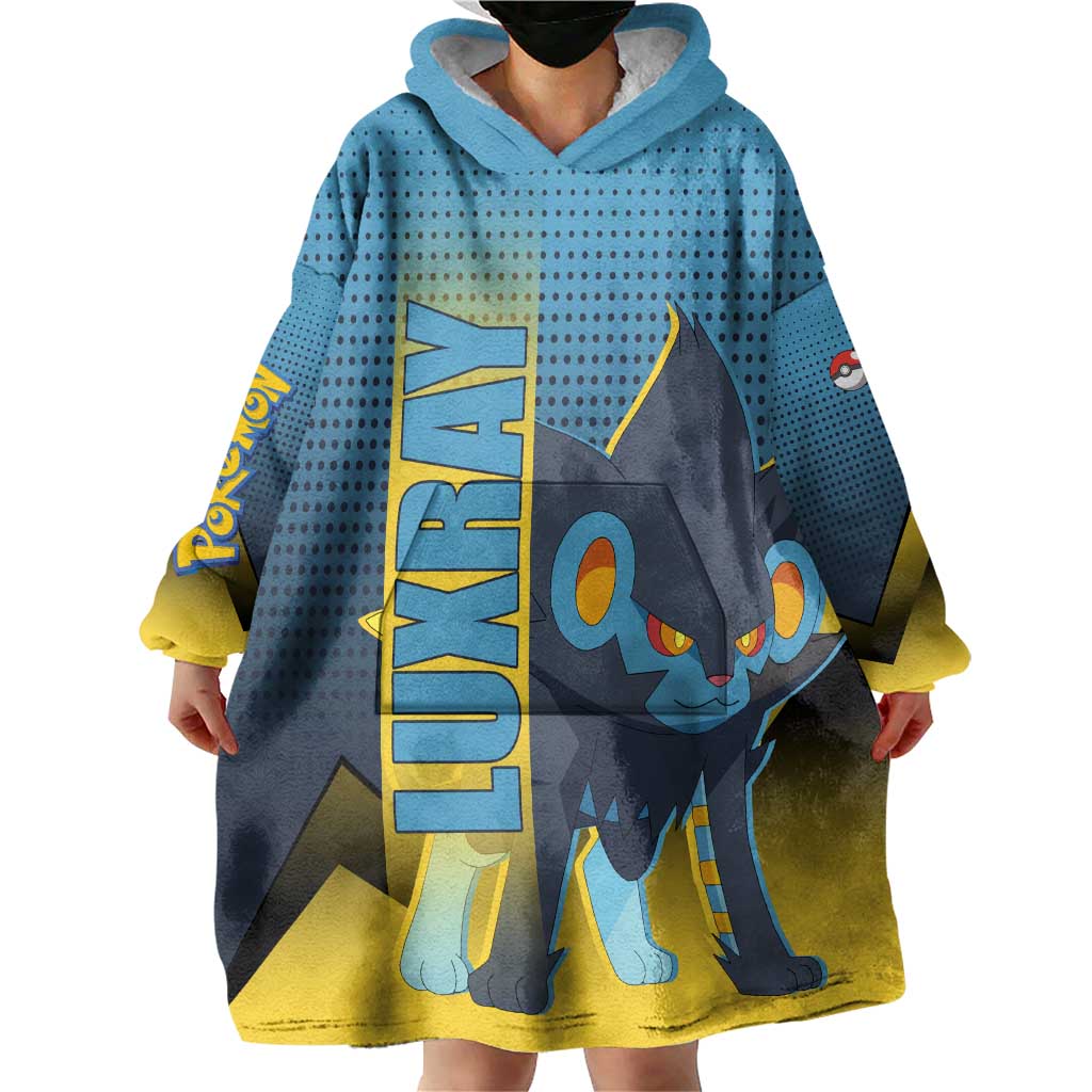 Luxray from Poké Wearable Blanket Hoodie with Electric Type Power and Dynamic Pose Design - The Mazicc