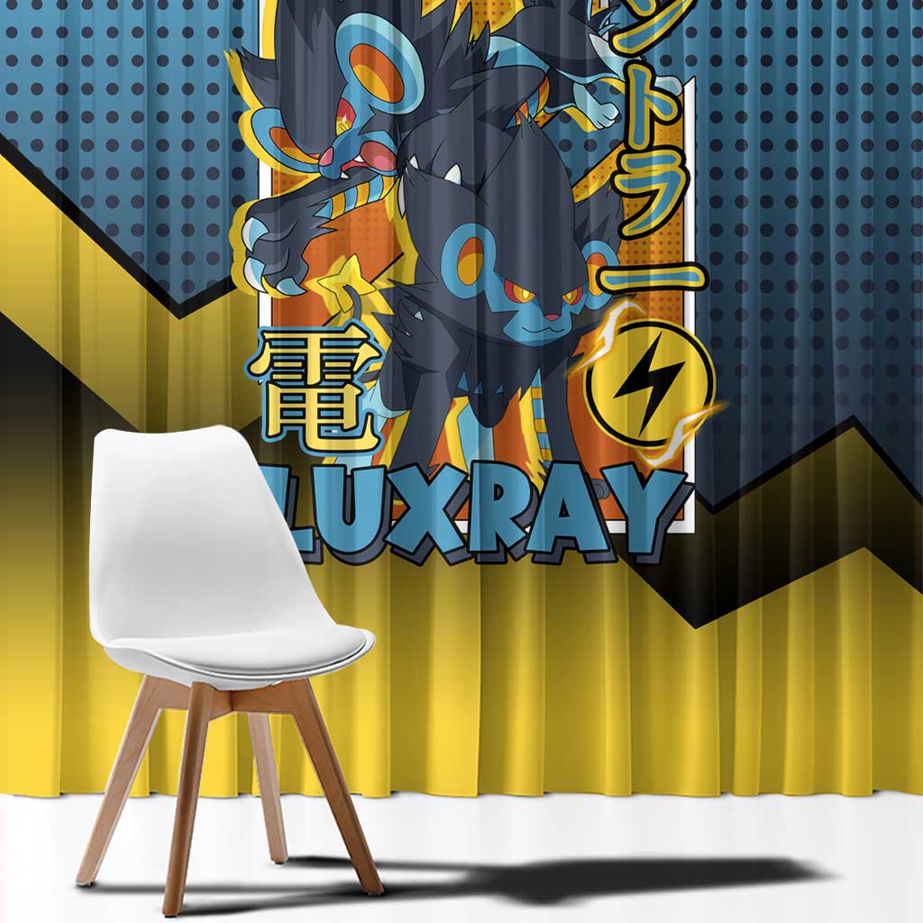 Luxray from Poké Window Curtain with Electric Type Power and Dynamic Pose Design - The Mazicc