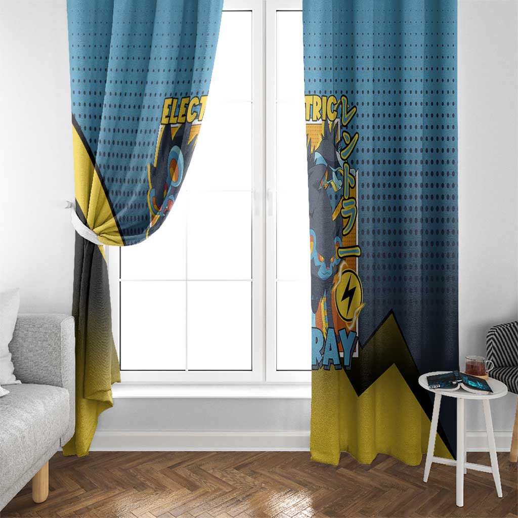 Luxray from Poké Window Curtain with Electric Type Power and Dynamic Pose Design - The Mazicc