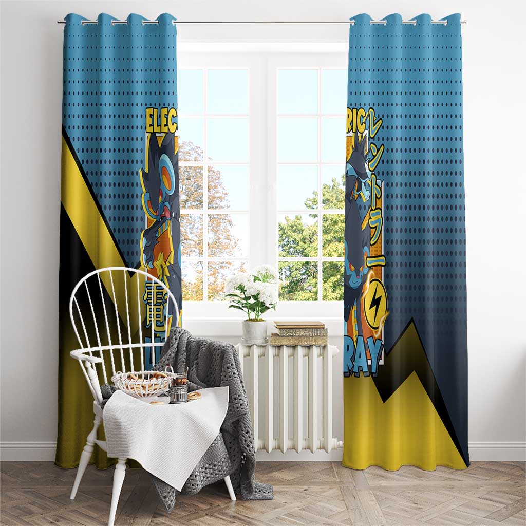 Luxray from Poké Window Curtain with Electric Type Power and Dynamic Pose Design - The Mazicc