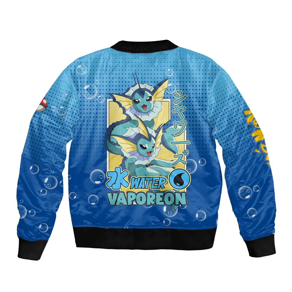 Vaporeon from Poké Bomber Jacket with Water Type Ability and Swimming Pose Design - The Mazicc