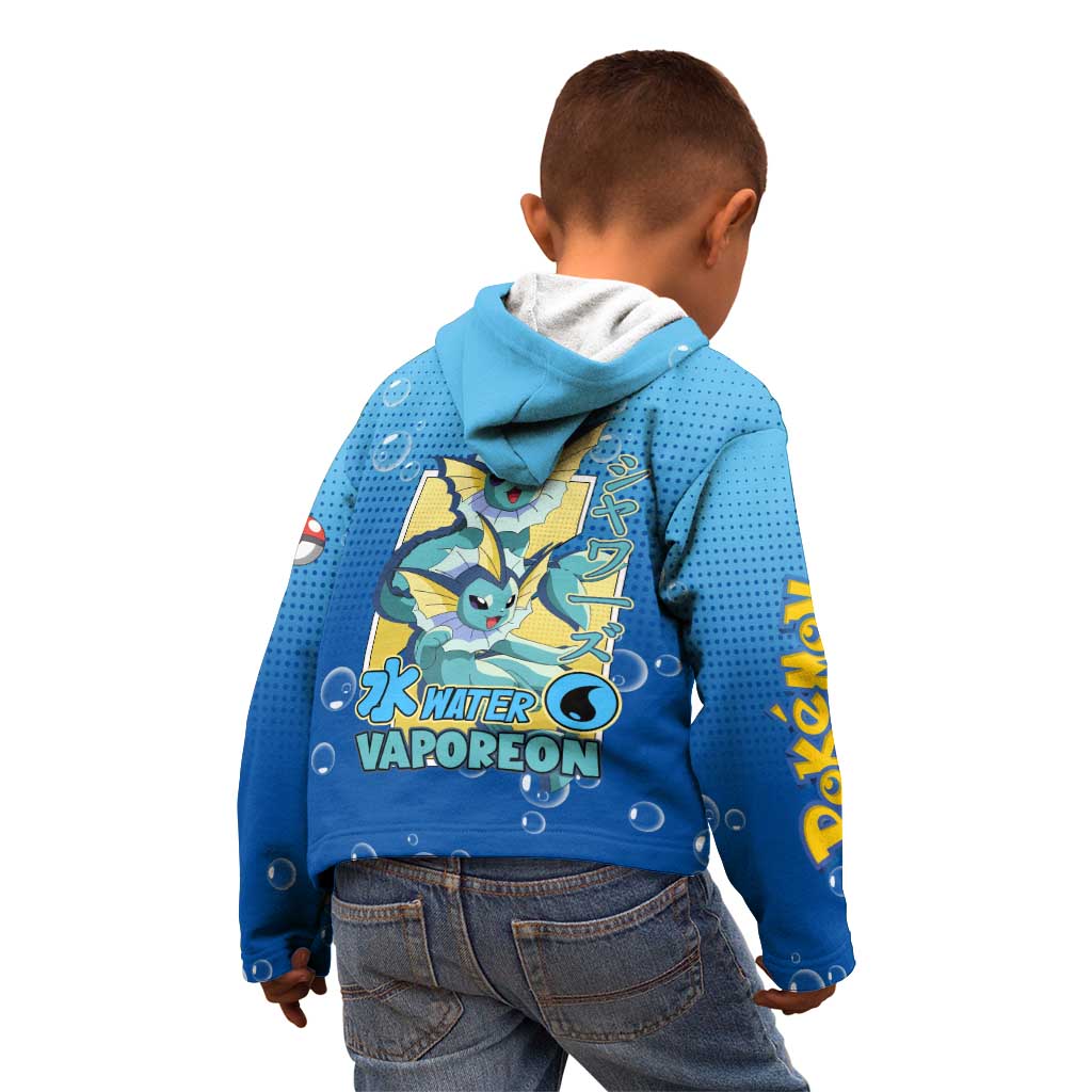 Vaporeon from Poké Kid Hoodie with Water Type Ability and Swimming Pose Design - The Mazicc