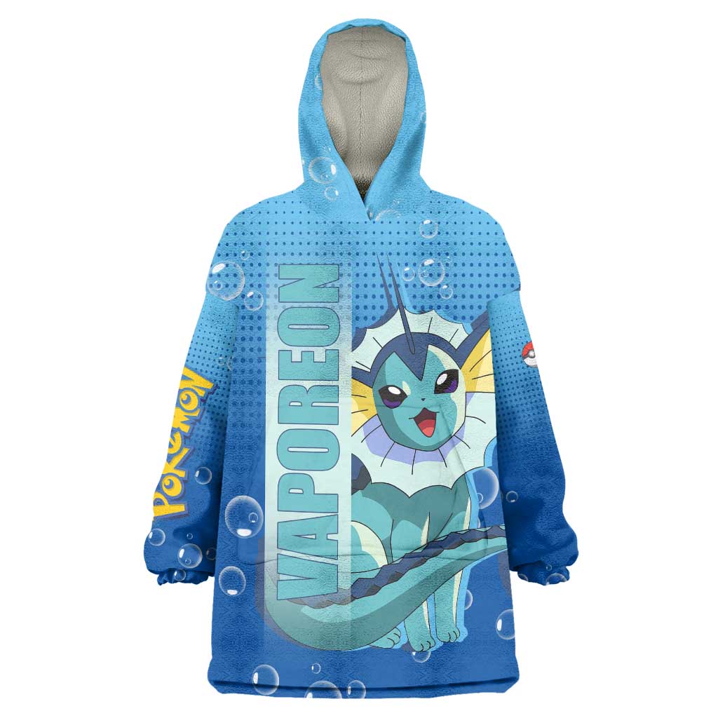Vaporeon from Poké Wearable Blanket Hoodie with Water Type Ability and Swimming Pose Design - The Mazicc