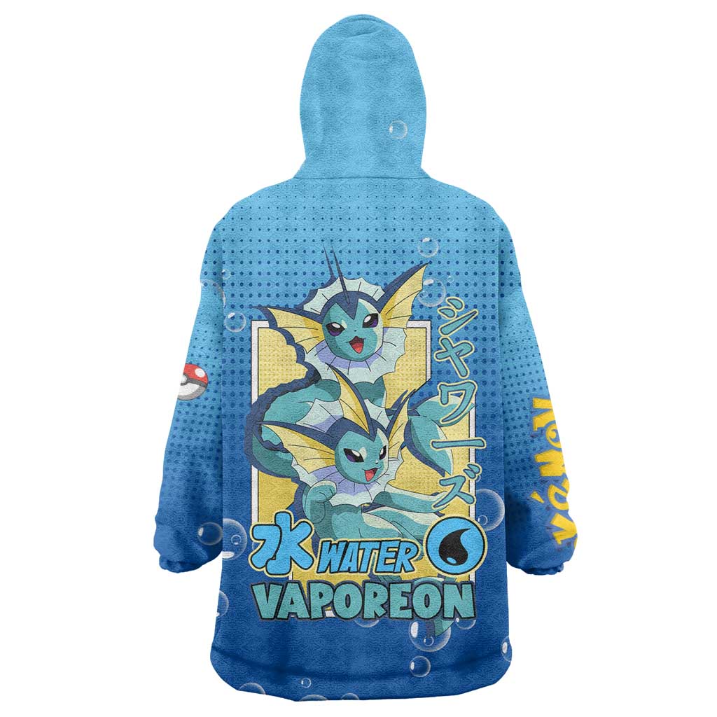 Vaporeon from Poké Wearable Blanket Hoodie with Water Type Ability and Swimming Pose Design - The Mazicc