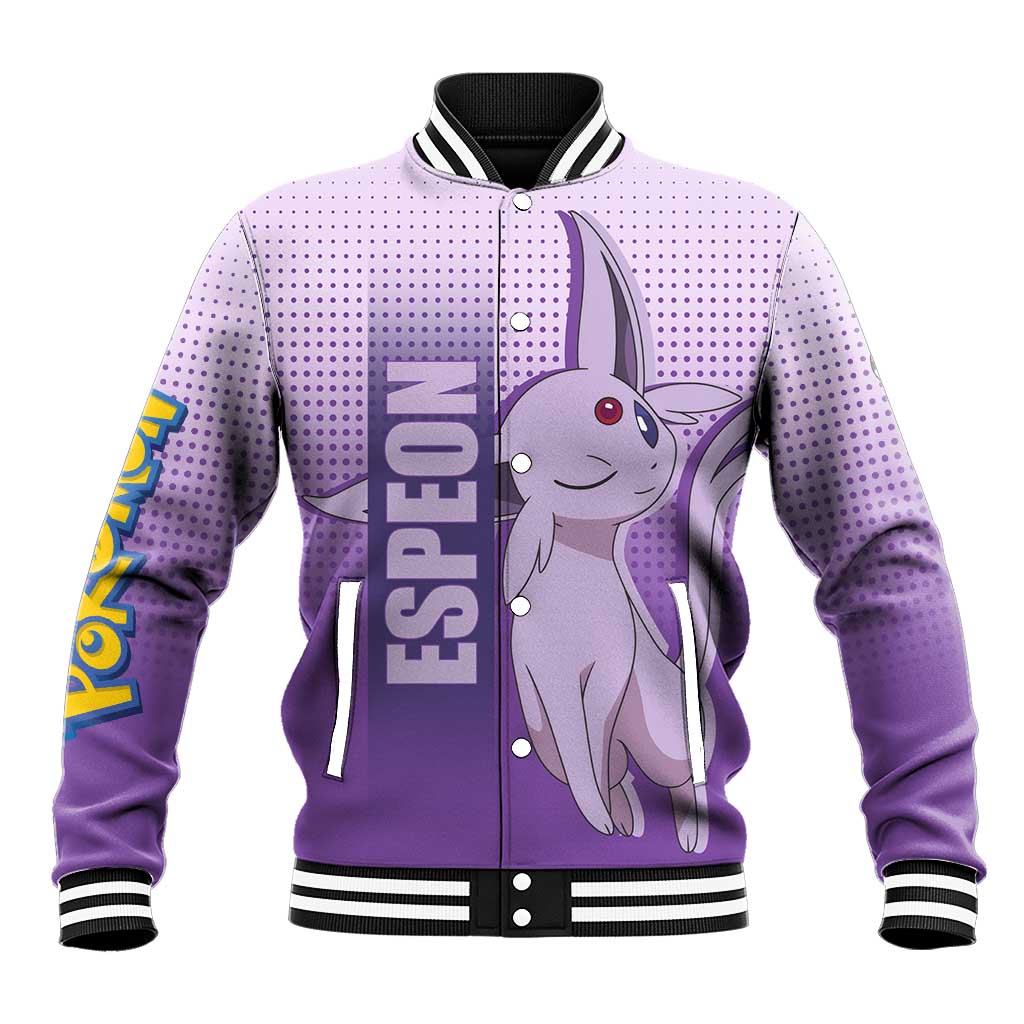 Espeon from Poké Baseball Jacket with Psychic Type Ability and Elegant Pose Design - The Mazicc
