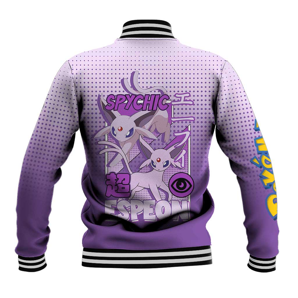 Espeon from Poké Baseball Jacket with Psychic Type Ability and Elegant Pose Design - The Mazicc