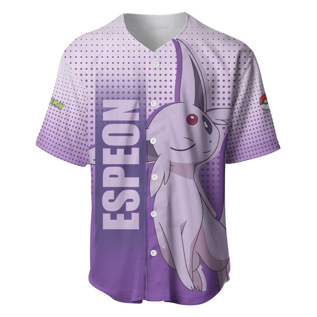 Espeon from Poké Baseball Jersey with Psychic Type Ability and Elegant Pose Design - The Mazicc