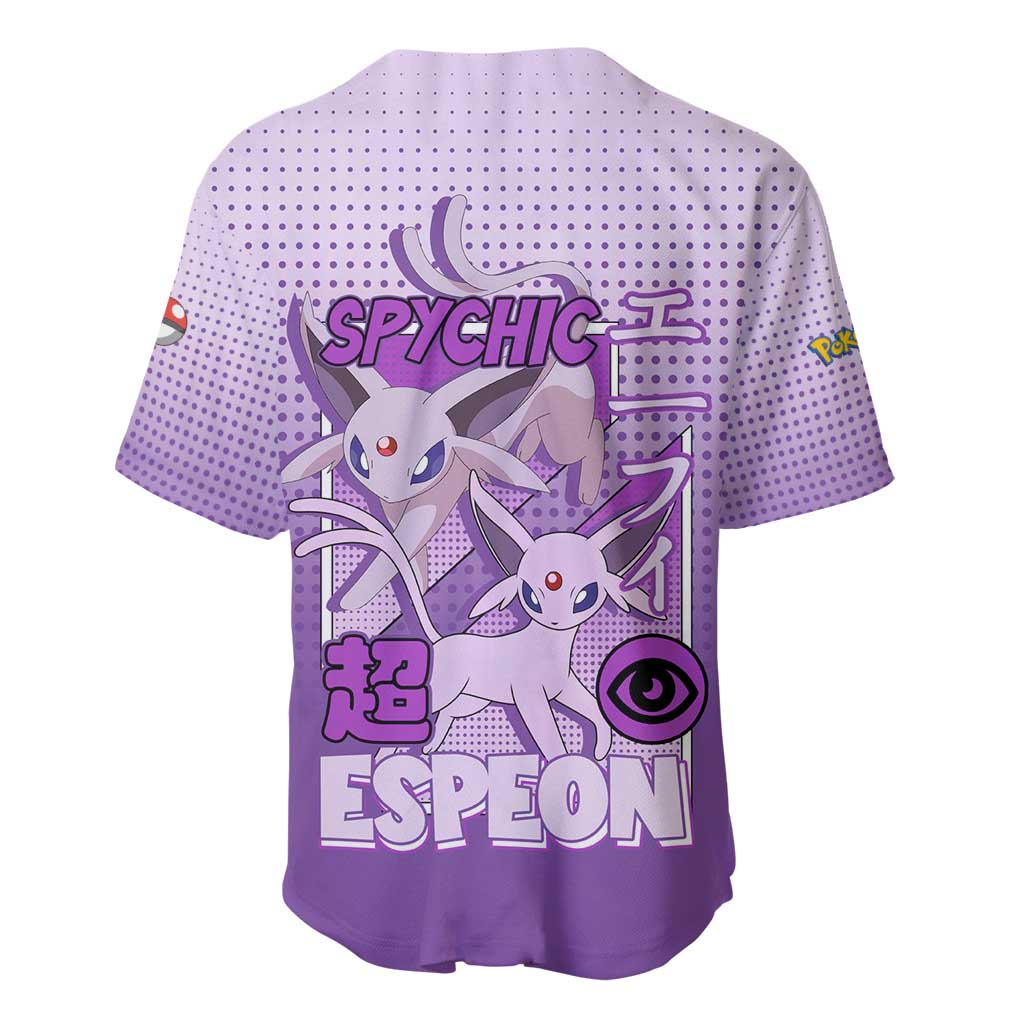 Espeon from Poké Baseball Jersey with Psychic Type Ability and Elegant Pose Design - The Mazicc