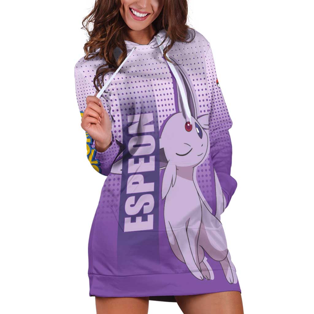 Espeon from Poké Hoodie Dress with Psychic Type Ability and Elegant Pose Design - The Mazicc