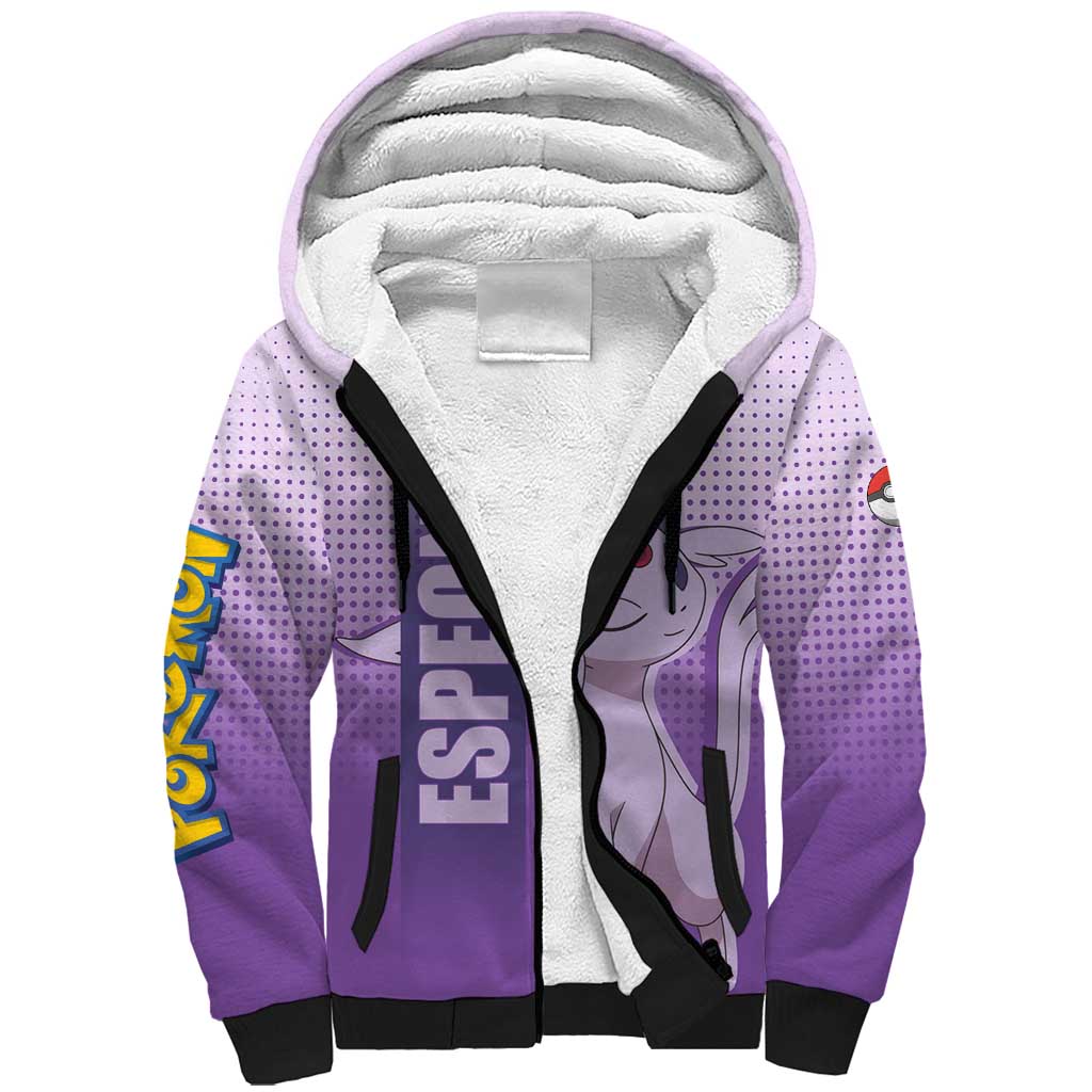 Espeon from Poké Sherpa Hoodie with Psychic Type Ability and Elegant Pose Design - The Mazicc