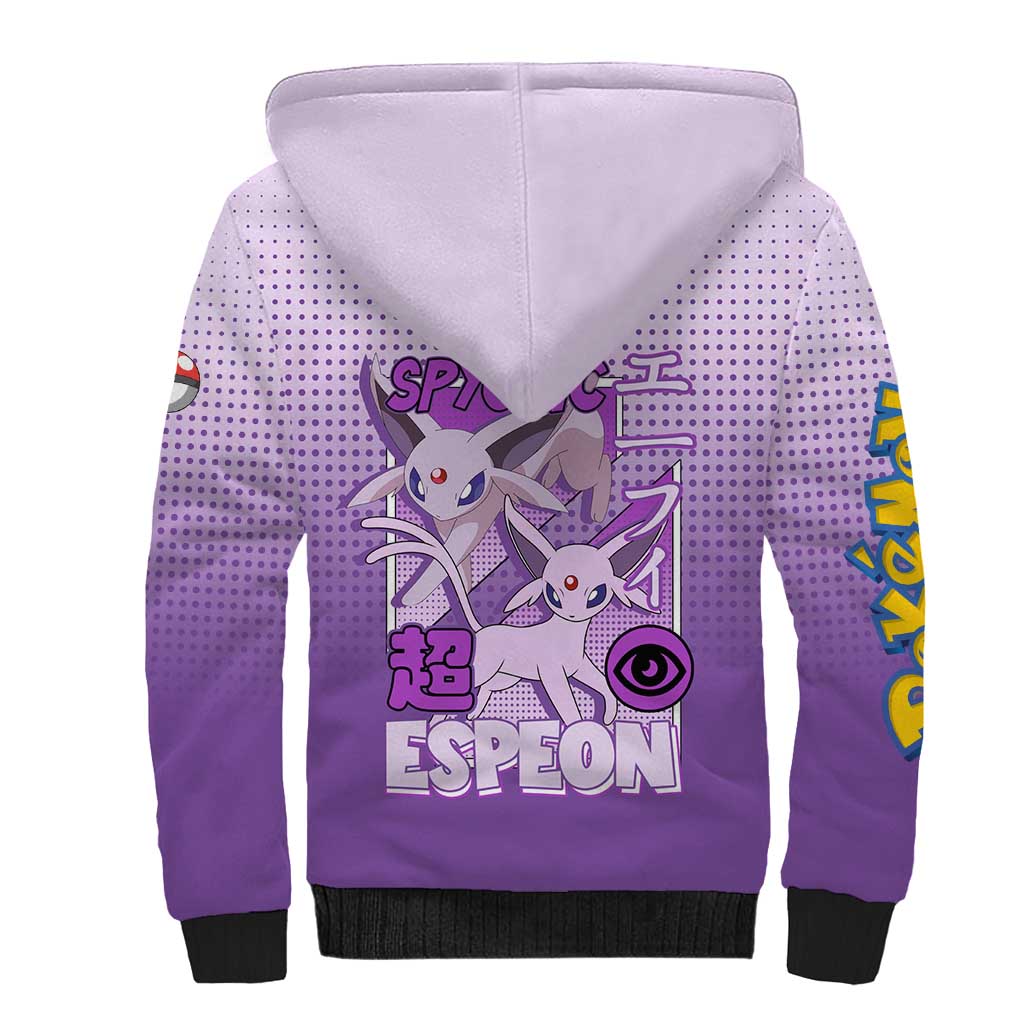 Espeon from Poké Sherpa Hoodie with Psychic Type Ability and Elegant Pose Design - The Mazicc