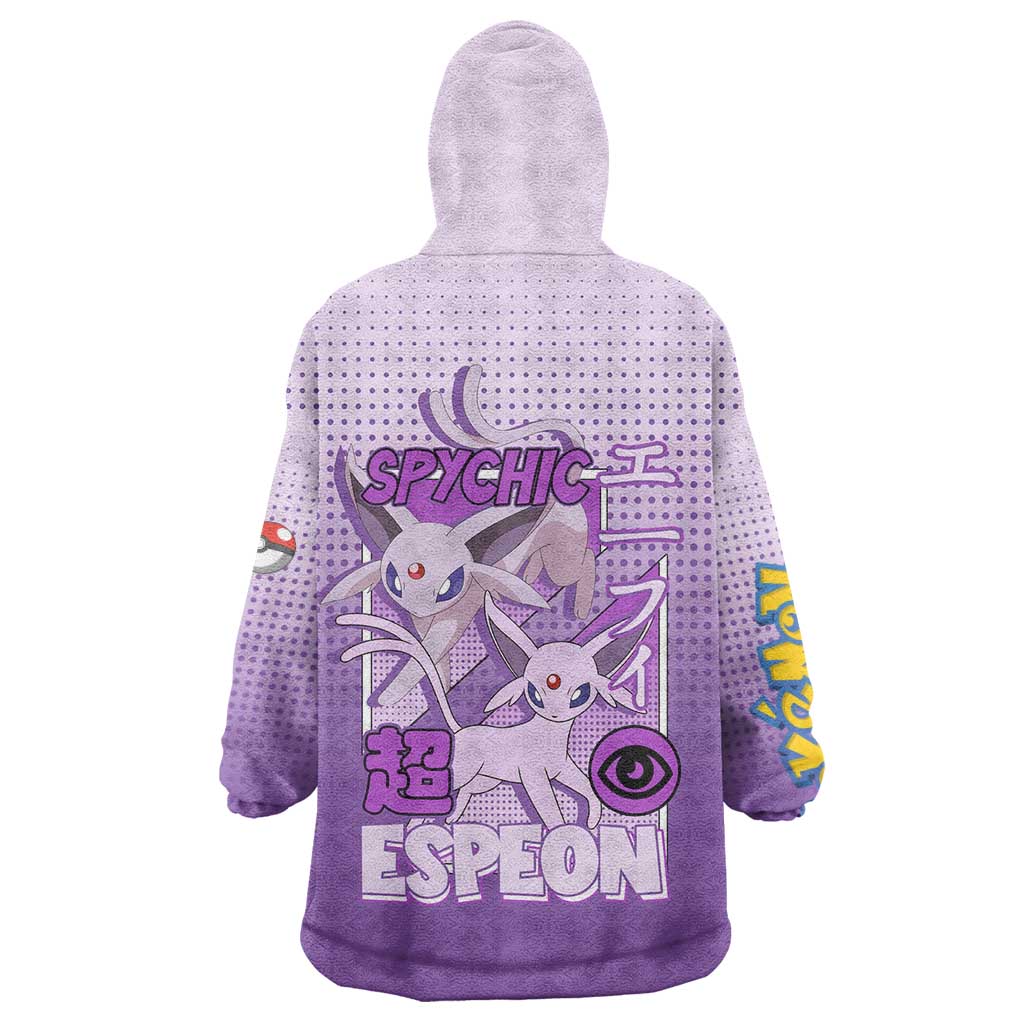 Espeon from Poké Wearable Blanket Hoodie with Psychic Type Ability and Elegant Pose Design - The Mazicc