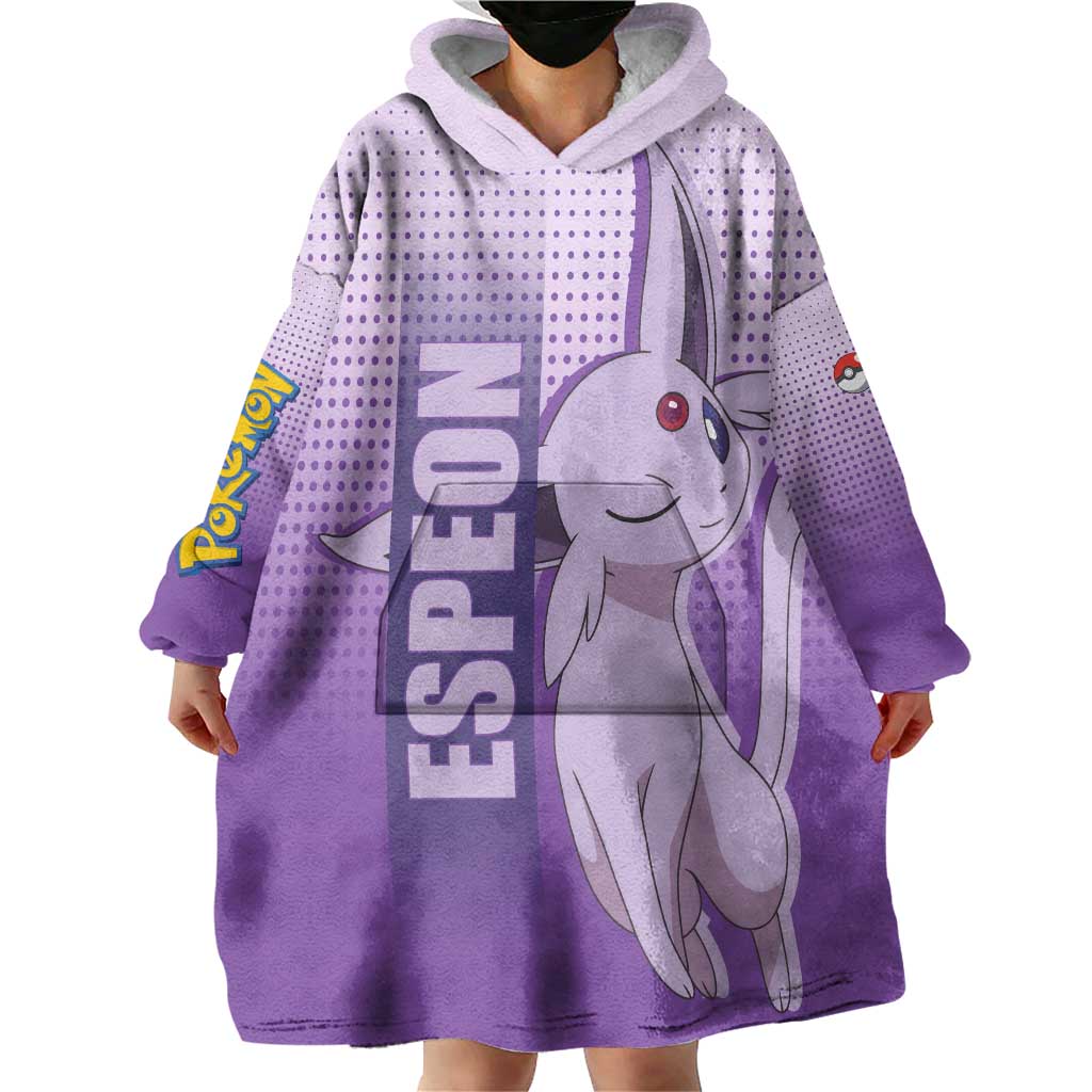 Espeon from Poké Wearable Blanket Hoodie with Psychic Type Ability and Elegant Pose Design - The Mazicc
