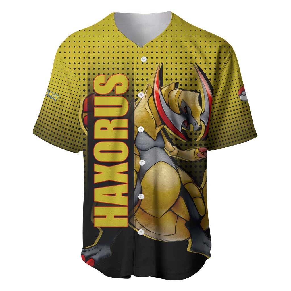 Haxorus from Poké Baseball Jersey with Dragon Type Ability and Battle-Ready Pose Design - The Mazicc