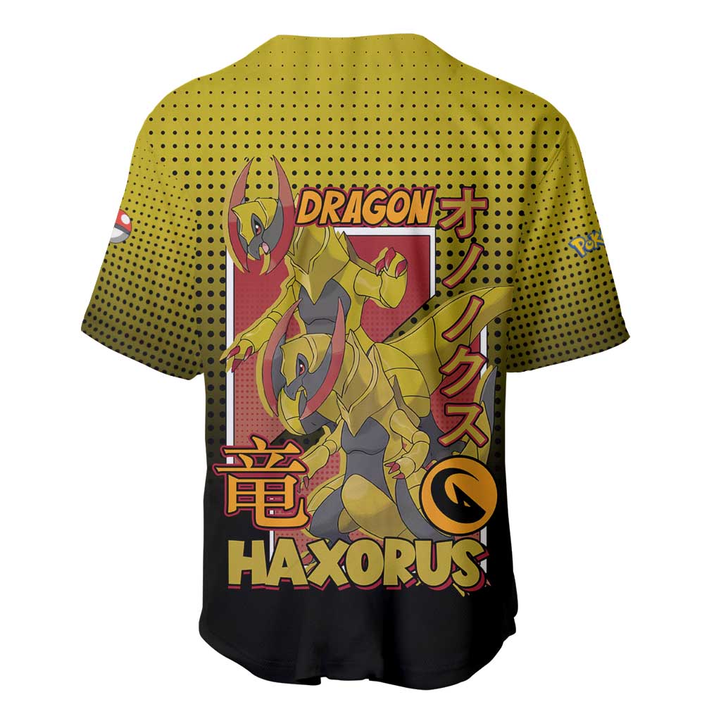 Haxorus from Poké Baseball Jersey with Dragon Type Ability and Battle-Ready Pose Design - The Mazicc