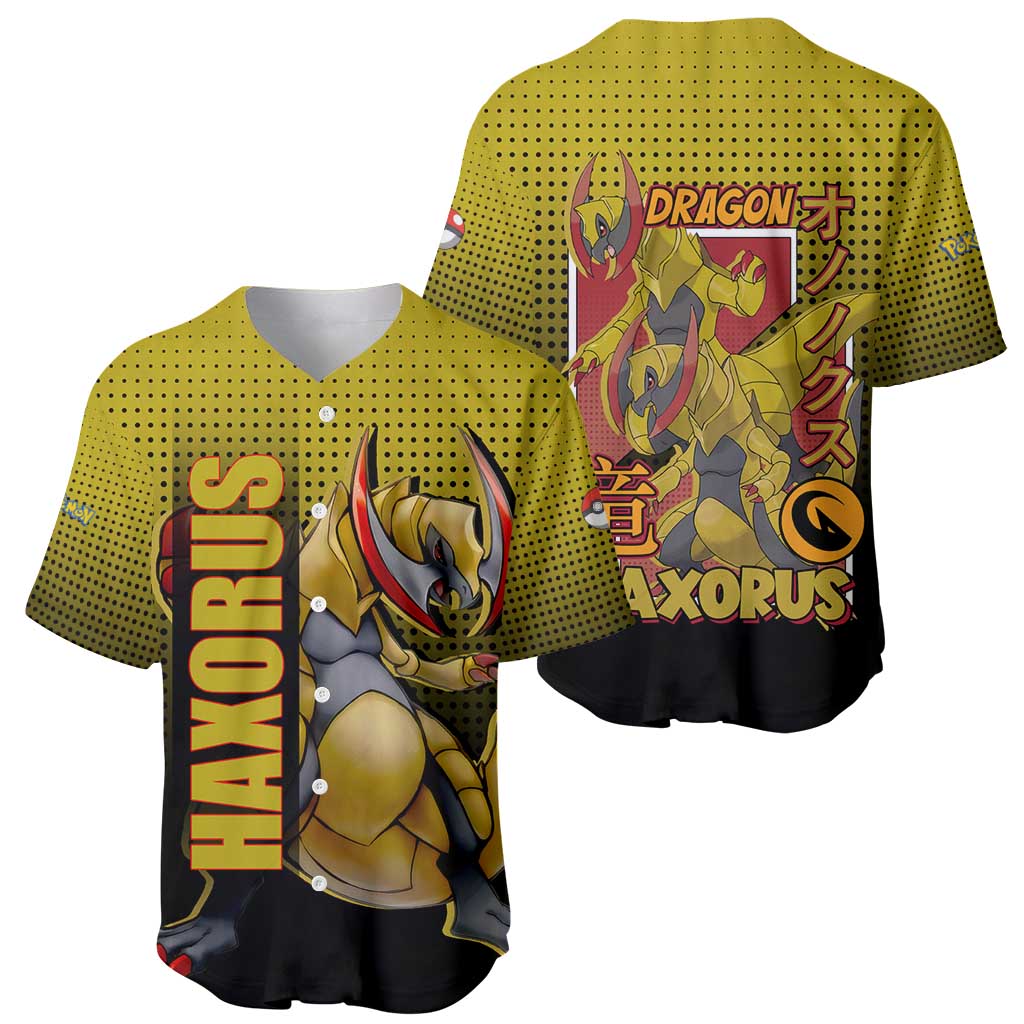 Haxorus from Poké Baseball Jersey with Dragon Type Ability and Battle-Ready Pose Design - The Mazicc