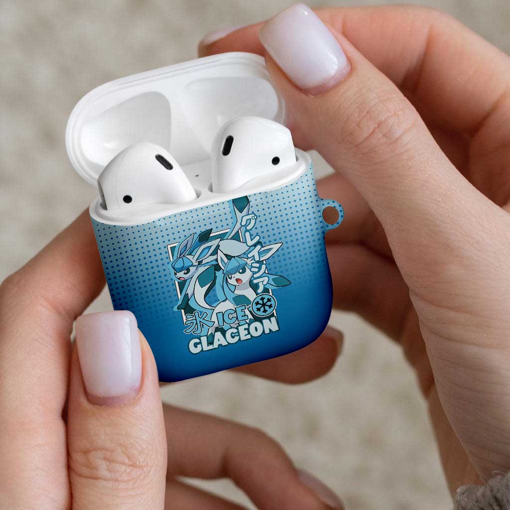 Glaceon from Poké AirPods Case with Ice Type Ability and Elegant Pose Design - The Mazicc