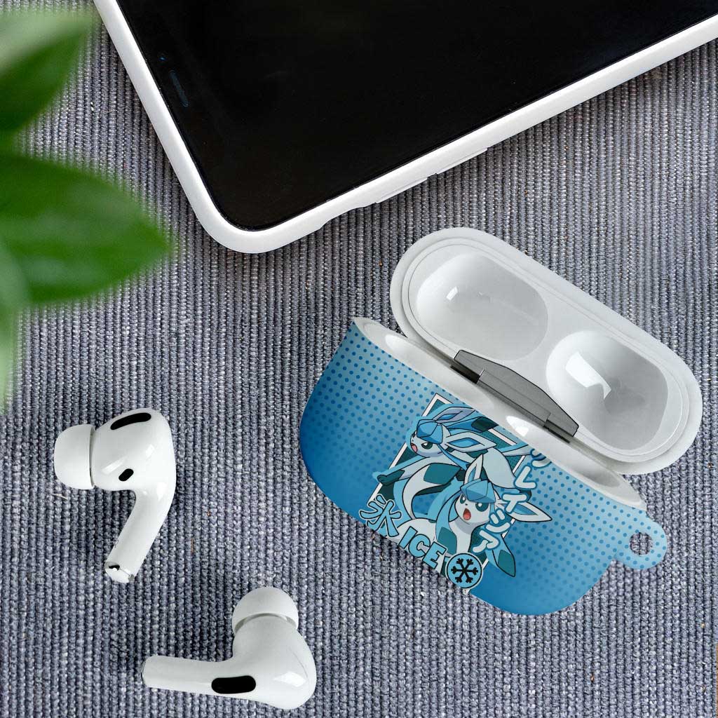 Glaceon from Poké AirPods Case with Ice Type Ability and Elegant Pose Design - The Mazicc