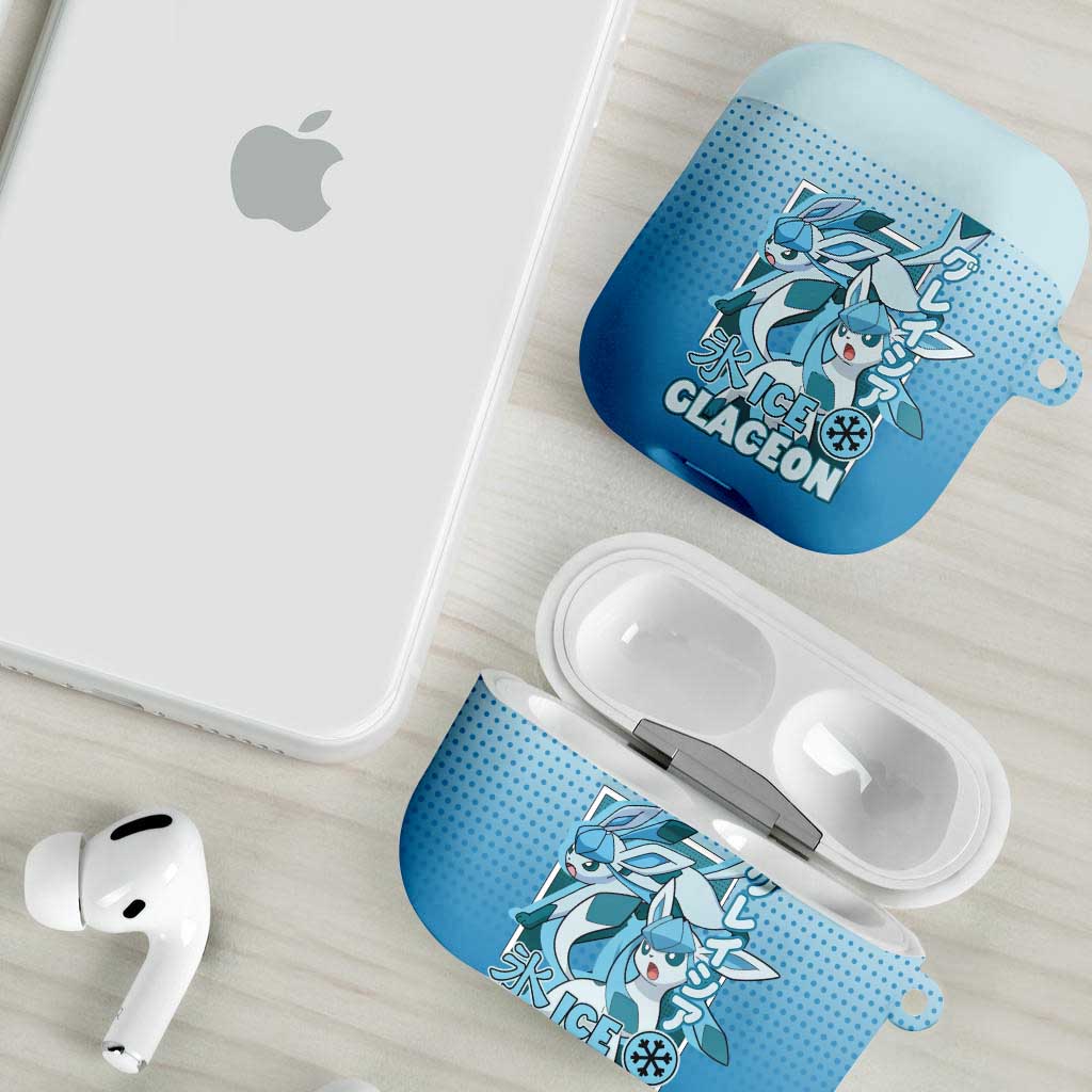 Glaceon from Poké AirPods Case with Ice Type Ability and Elegant Pose Design - The Mazicc