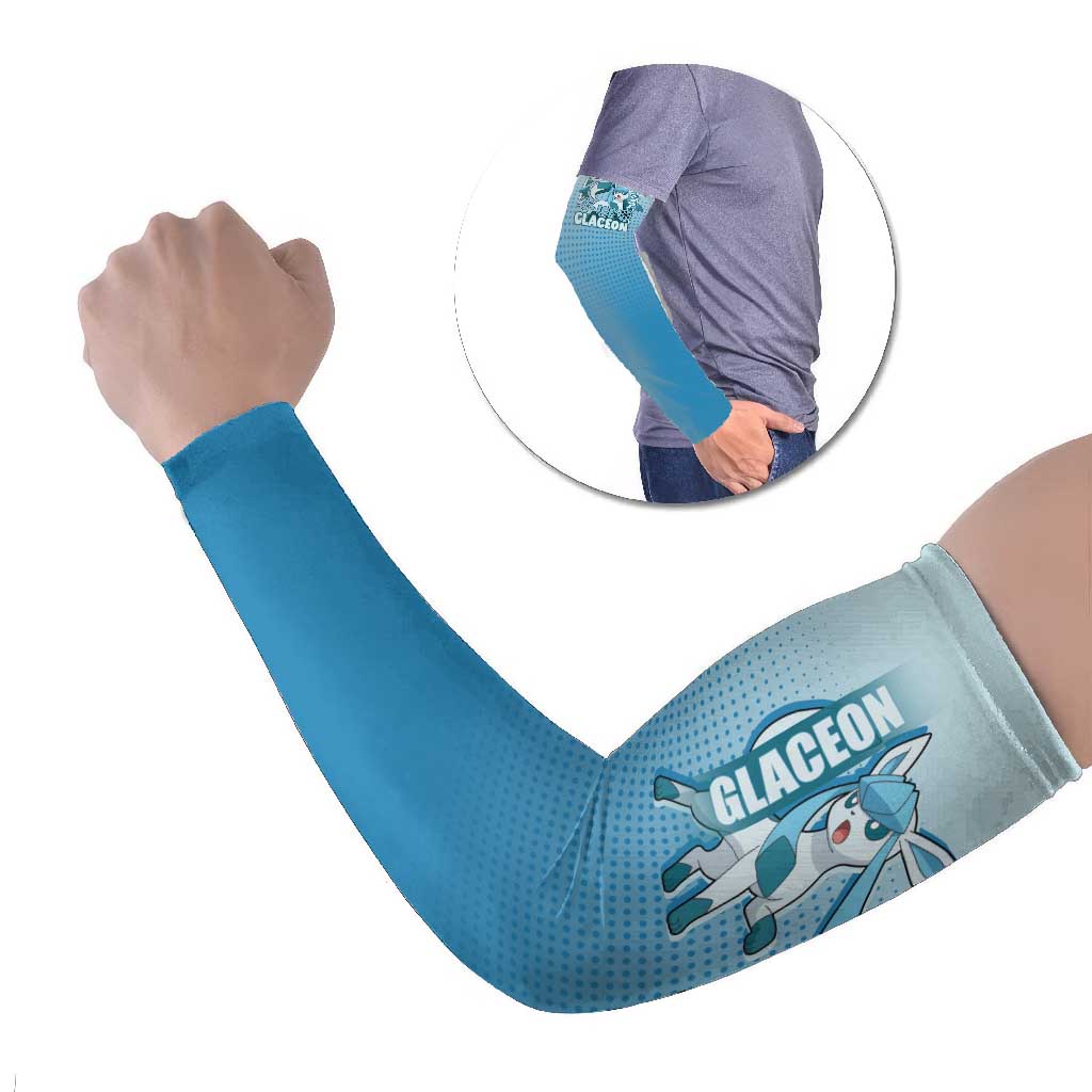Glaceon from Poké Arm Sleeves with Ice Type Ability and Elegant Pose Design - The Mazicc