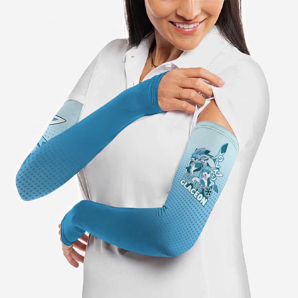 Glaceon from Poké Arm Sleeves with Ice Type Ability and Elegant Pose Design - The Mazicc