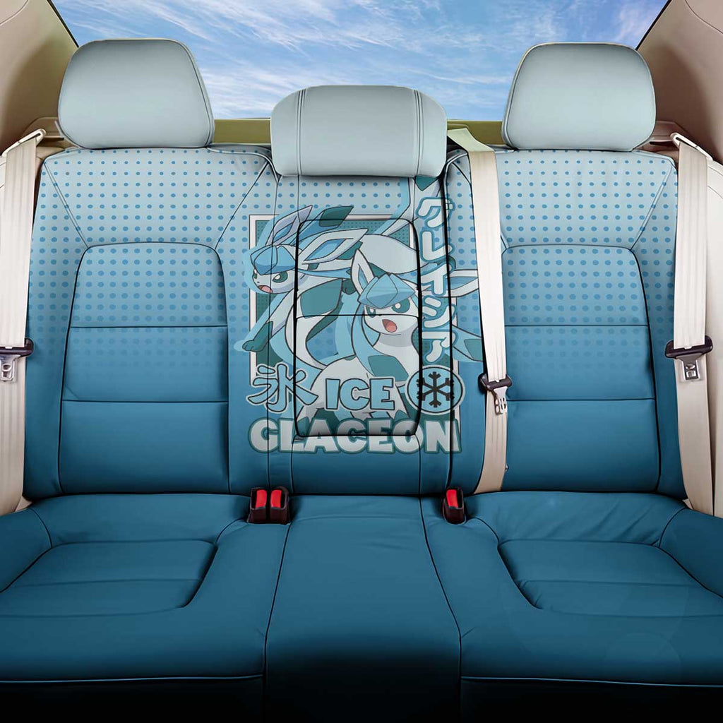 Glaceon from Poké Back Car Seat Cover with Ice Type Ability and Elegant Pose Design - The Mazicc