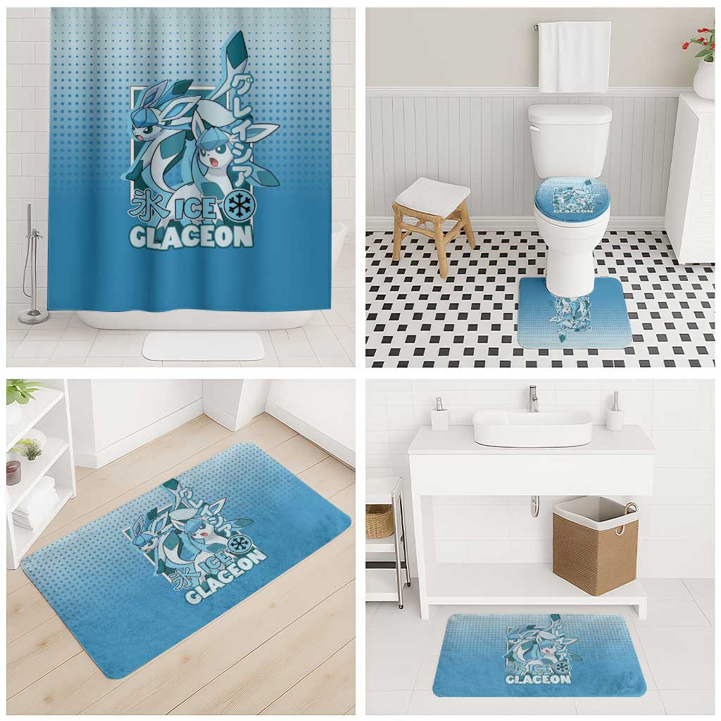 Glaceon from Poké Bathroom Set with Ice Type Ability and Elegant Pose Design - The Mazicc