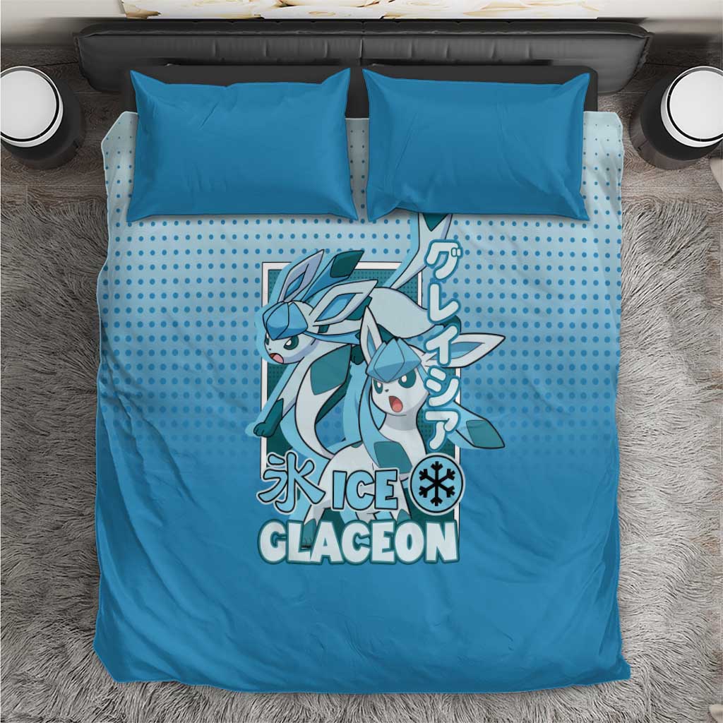 Glaceon from Poké Bedding Set with Ice Type Ability and Elegant Pose Design - The Mazicc