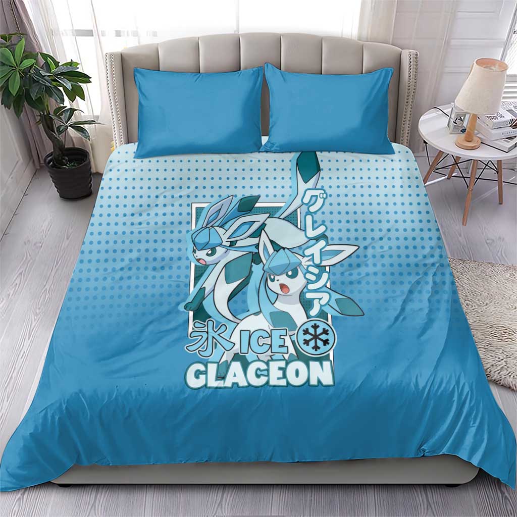 Glaceon from Poké Bedding Set with Ice Type Ability and Elegant Pose Design - The Mazicc