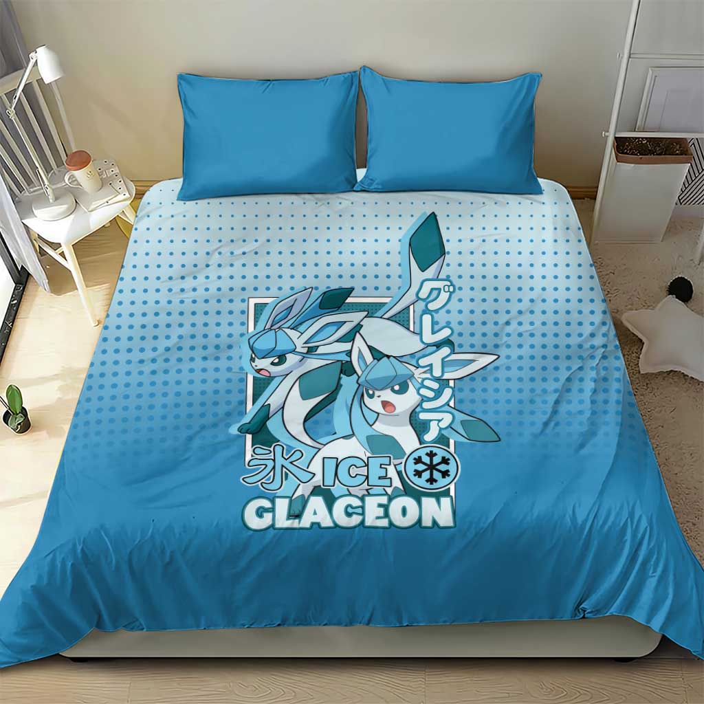 Glaceon from Poké Bedding Set with Ice Type Ability and Elegant Pose Design - The Mazicc