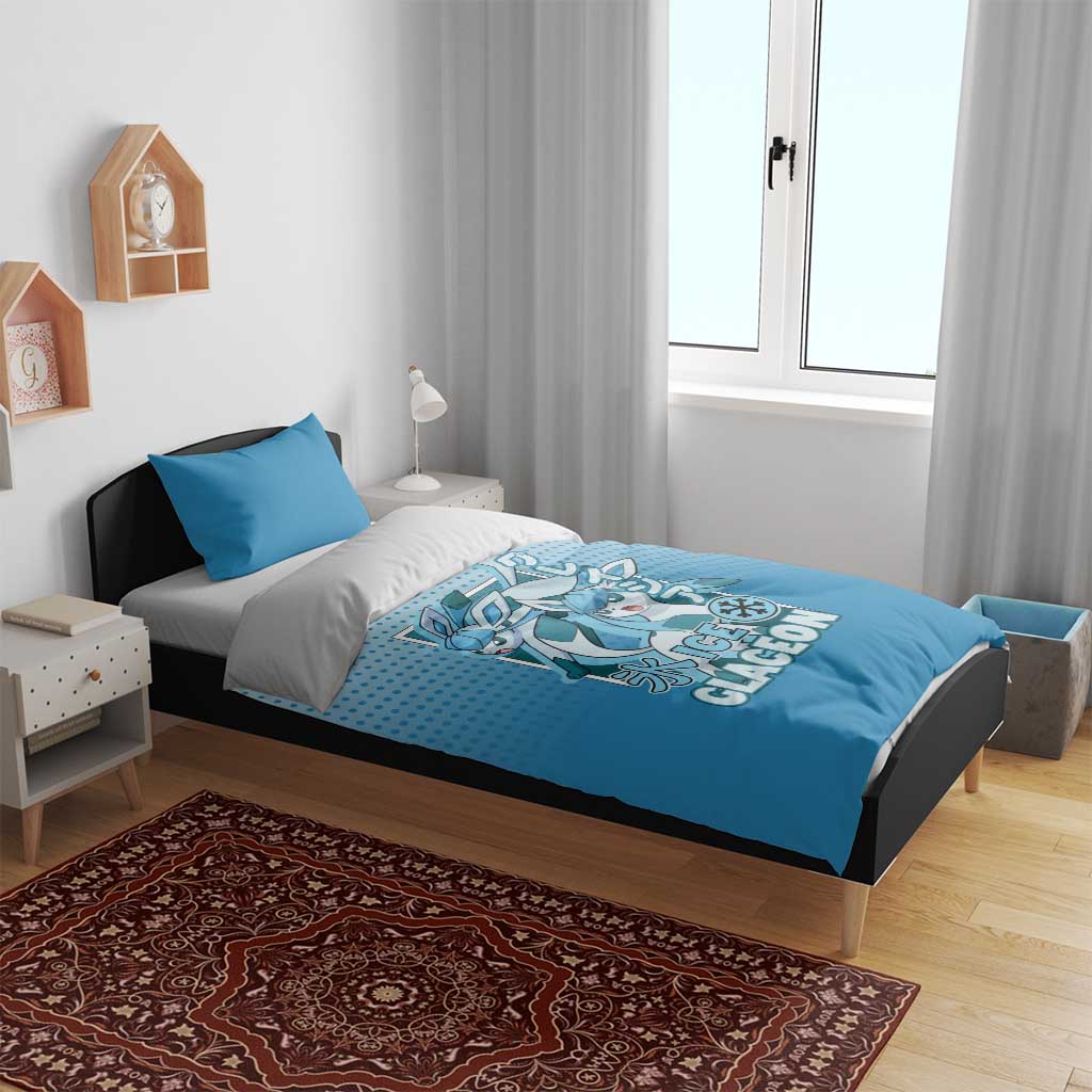 Glaceon from Poké Bedding Set with Ice Type Ability and Elegant Pose Design - The Mazicc