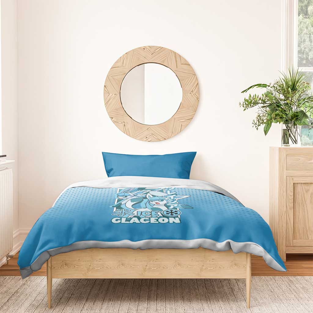 Glaceon from Poké Bedding Set with Ice Type Ability and Elegant Pose Design - The Mazicc